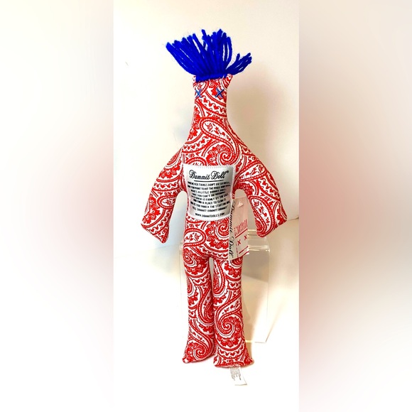 NWT Dammit Doll Red Paisley - Picture 1 of 2